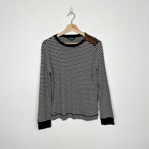 Ralph Lauren Green Label Striped Long Sleeve Top Large